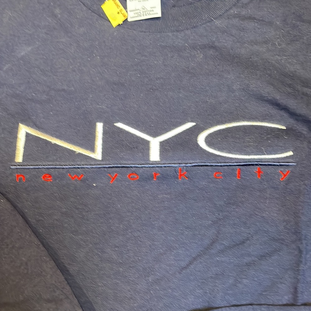 NWT New York embroidered Long sleeve T-shirt, XL - Picture 2 of 2